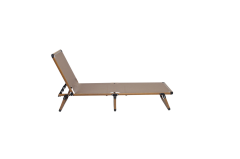Alüminyum Katlanır Şezlong I TEAK & Gold Black File
