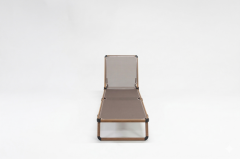 Alüminyum Katlanır Şezlong I TEAK & Gold Black File