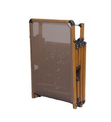 Alüminyum Katlanır Şezlong I TEAK & Gold Black File