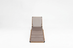 Alüminyum Katlanır Şezlong I TEAK & Gold Black File