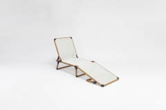 Alüminyum Katlanır Şezlong I TEAK & Latte File