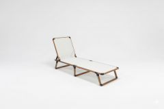 Alüminyum Katlanır Şezlong I TEAK & Latte File