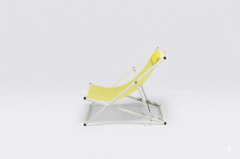 EASY Alüminyum Katlanır Şezlong I WHITE & Lemon File